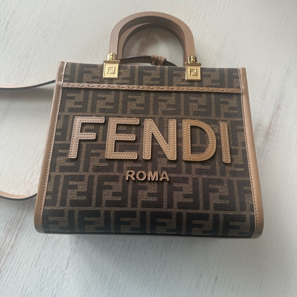 Fendi Brown Zucca Pattern Tote